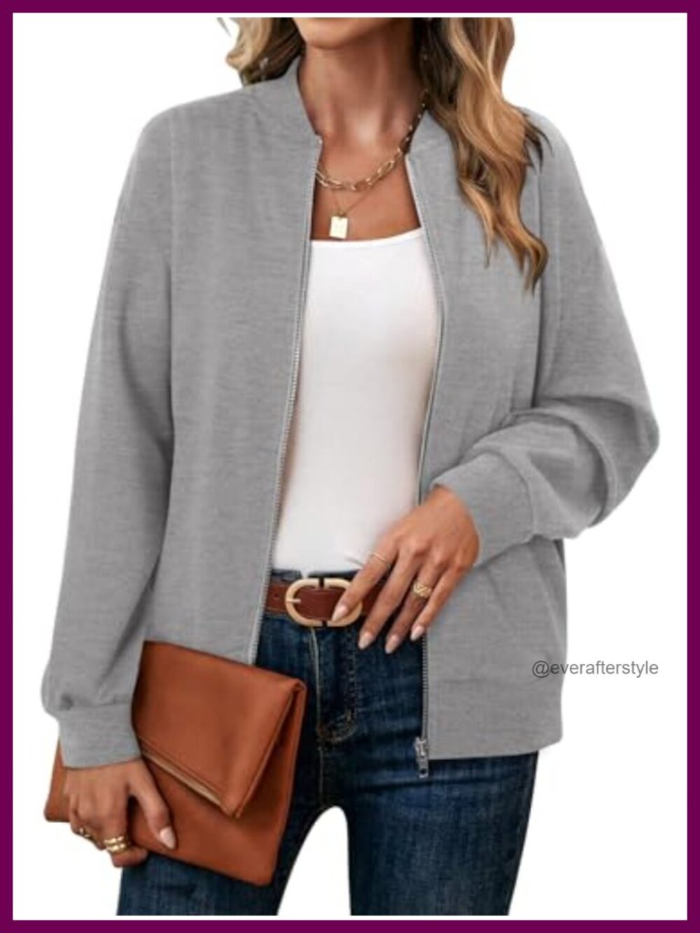 Women's Zip Up Hooded Sweatshirt Jacket with Pockets Long Sleeve Casual